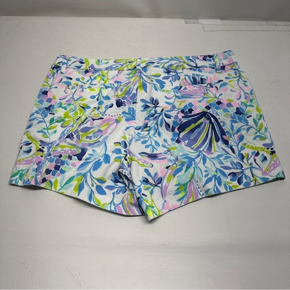 Lilly Pulitzer Callahan stretch Floral Print Women's Shorts size 12 nwt - Picture 8 of 12